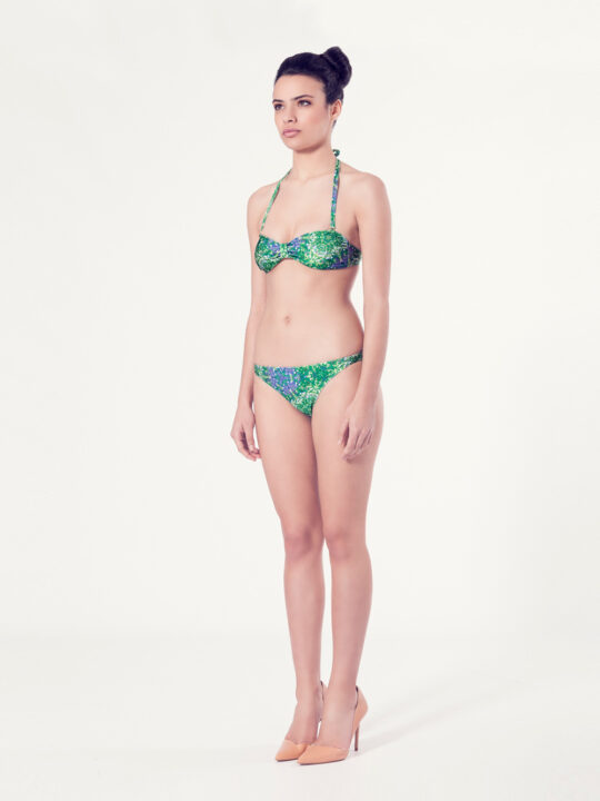 PERSICARIA Bikini básico - Vista normal - Estampado verde - nadadora.com.es - swimwear